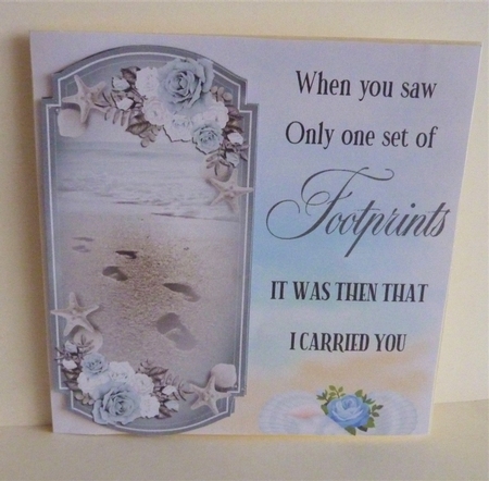 3 Foot prints card fronts/toppers 2 by Anne Jackson