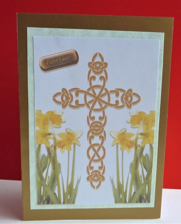 Easter Cross and Daffodils Quick Card by Anne Jackson