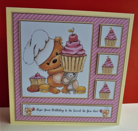 Cute Critters Birthday Topper (Two) by Anne Jackson