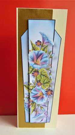 Art Deco Floral Lge DL - Morning Glory by Anne Jackson