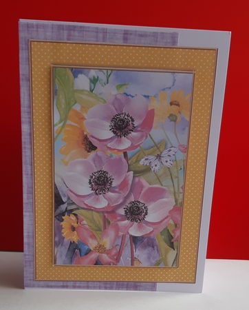 Lovely Watercolor Floral Birthday Topper (Yellow) by Anne Jackson