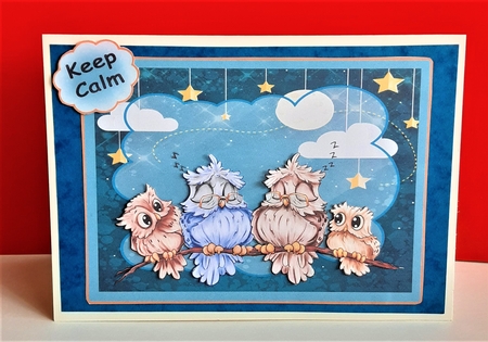 #1 Owl Topper  - bookmark / mini card or tag by Anne Jackson