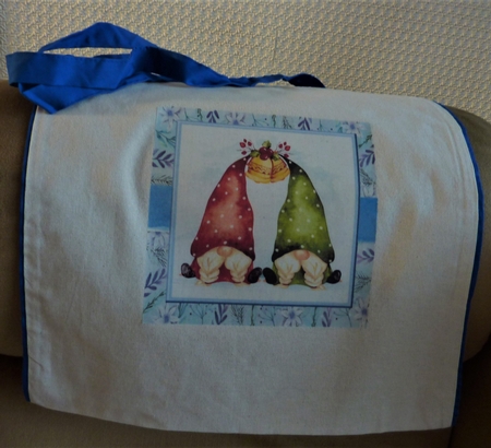 Adorable Pair Of Gnomes 7x7 by Anne Jackson