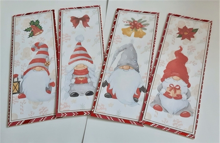 Christmas Gnomes Bookmarks 3 by Anne Jackson