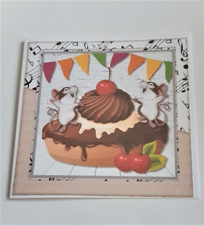 Cake and Playful Mice by Anne Jackson