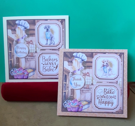 2 Panel baking pup card front 7 by Anne Jackson