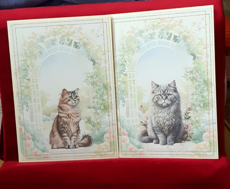 Arched Cats by Anne Jackson