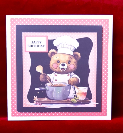 BIRTHDAY CHEF BEAR FEMALE by Anne Jackson