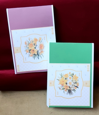 Springtime Daffodils 8x8 Quick Card Bumper Kit by Anne Jackson