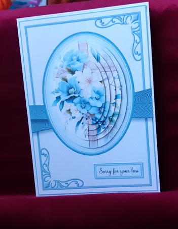 5x7 Blue Cross Sympathy Design Sheet 1 by Anne Jackson