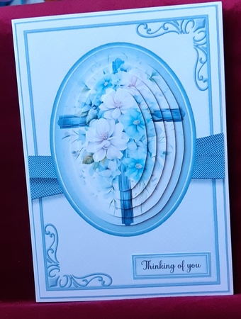5x7 Blue Cross Sympathy Design Sheet 6 by Anne Jackson