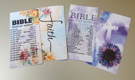 Bible Emergency Numbers Card Toppers by Anne Jackson