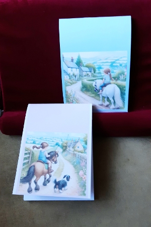 Countryside Pony Ride Card Fronts by Anne Jackson