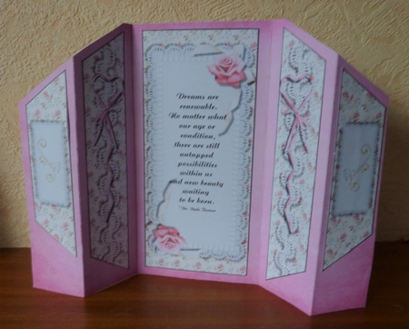 Dreams Are Renewable Theatre Fold Card by Anne Jackson
