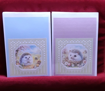 8x8 Charming Springtime Hedgehogs Mini Kit 1-6 - x9 A4 Sheets by Anne Jackson