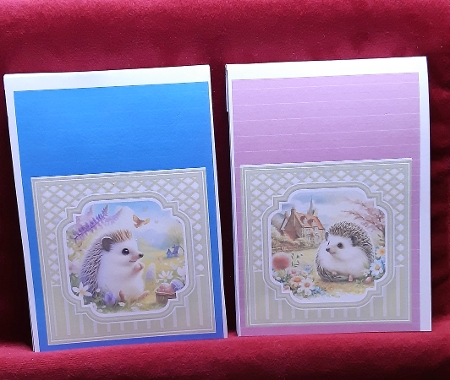 8x8 Charming Springtime Hedgehogs Mini Kit 7-12 - x9 A4 Sheets by Anne Jackson