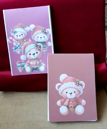 Crochet Christmas  Bear Clipart by Anne Jackson