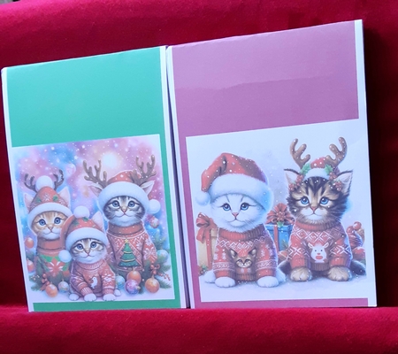 Christmas kittens by Anne Jackson