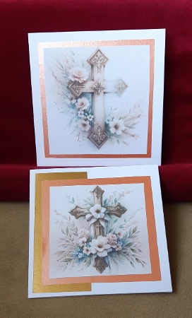 6x6 Wooden Cross 1- Illustrations for Cardmakers & Designers by Anne Jackson