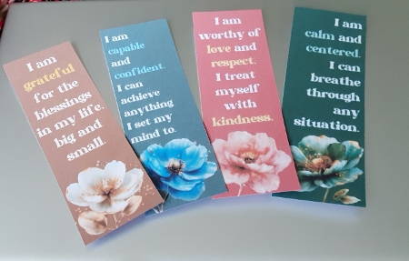 Positive Affirmation Bookmarks by Anne Jackson