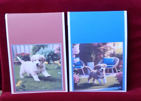 Cute Puppies In The Garden Toppers. by Anne Jackson