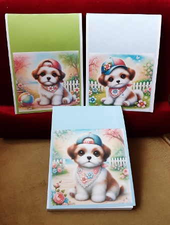 Cute Little Puppy - Illustrations for Cards by Anne Jackson