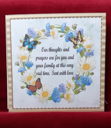 THOUGHTS AND PRAYERS SYMPATHY by Anne Jackson