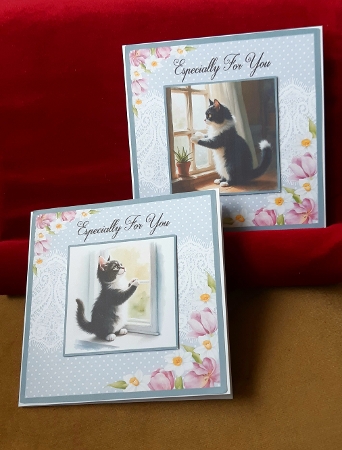 Watching & Waiting Kitty Cat by Anne Jackson