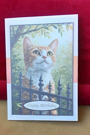 Gorgeous Ginger and white Kitten  by Anne Jackson