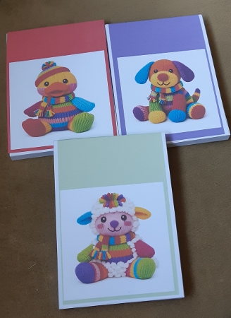 Rainbow Knitted Animal Images (set 1) by Anne Jackson