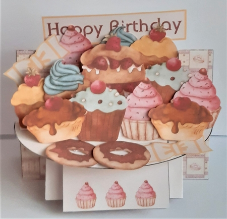 Cupcakes 3D Shelf Card Kit by Anne Jackson