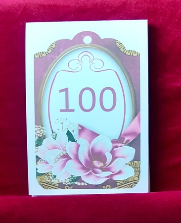 Cerise Magnolia 100 Sentiment Tag Sheet by Anne Jackson