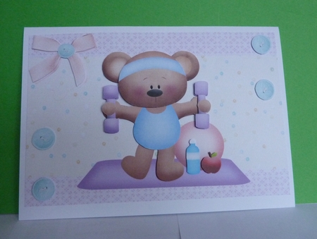 Cute Yoga Bear by Anne Jackson