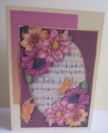 Dahlias & Butterflies by Anne Jackson