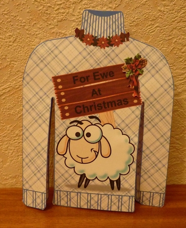 Sheep Christmas Jumper by Anne Jackson
