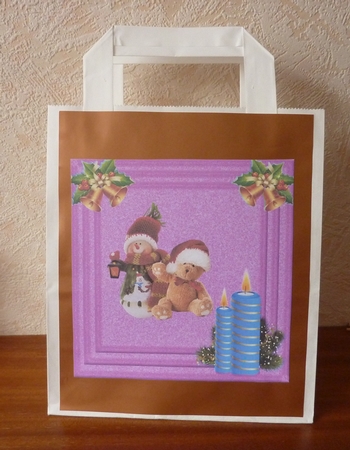 Christmas Blue Candles Background 10 Sheets by Anne Jackson