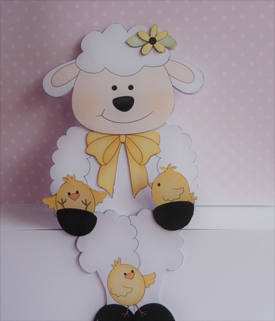 3D on the Shelf Card Kit - Little Easter Lamb & Chicks by Anne Jackson