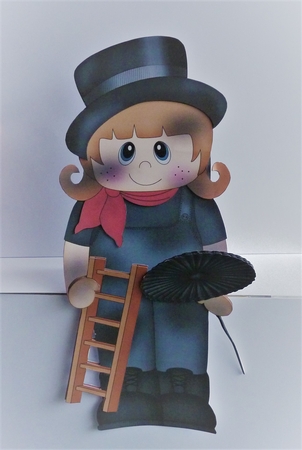 3D On the Shelf Card Kit - Little Chimney Sweep Lucky Laela by Anne Jackson