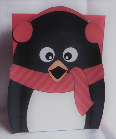 3D Christmas Pip Penguin Gift Bag Mini Kit by Anne Jackson