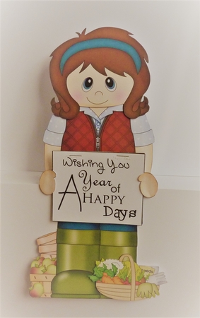 3D On the Shelf Everlasting Calendar Kit - Veggie Patch Lady Noreen by Anne Jackson