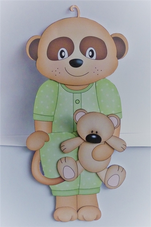 3D On the Shelf Card Kit - Cute Little Baby Meerkat Alexis by Anne Jackson