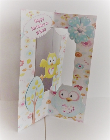 WHAT A HOOT STAR DANGLE BIRTHDAY/EXAM SUCCESS CARD by Anne Jackson