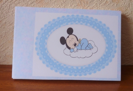 sweet dreams little mouse on a cloud with bow A5 Insert by Anne Jackson