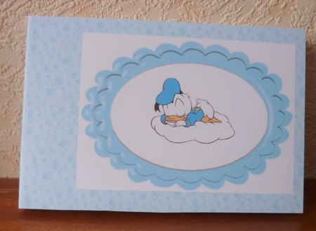 sweet dreams little duck in turq hat on a cloud A5 Insert by Anne Jackson