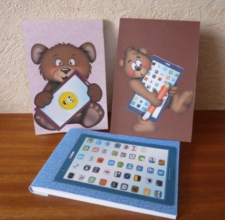 Bertie, Bruno and Phones Clipart by Anne Jackson