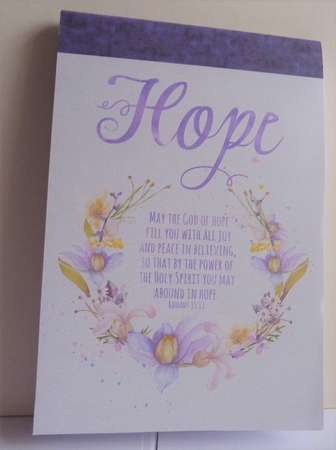 A4 Watercolor Effect Hope Bible Verse by Anne Jackson
