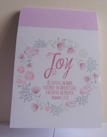 A4 Watercolor Effect Joy Bible Verse by Anne Jackson