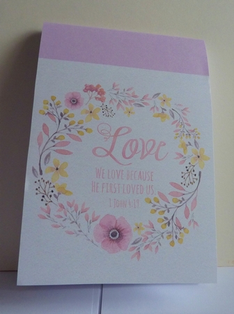 A4 Watercolor Effect Love Bible Verse by Anne Jackson