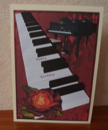 ROSES FOR THE PIANIST BIRTHDAY TOPPER by Anne Jackson