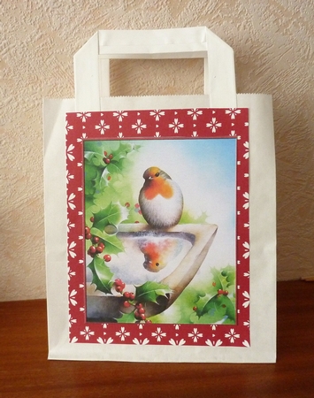 Robin Reflection and Holly Robin Toppers by Anne Jackson